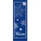 30 x 60 in. Holiday Banner Welcome Snowflakes Ocean